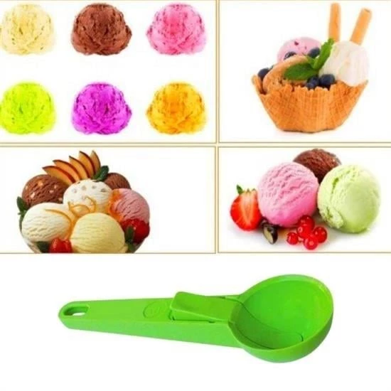 BUFFER® Pratik Mandallı Plastik Dondurma Servis Sunum Kepçesi Kaşığı - 2