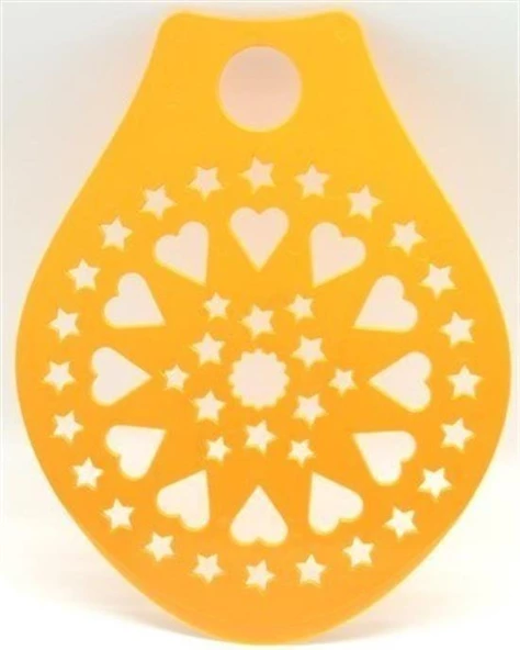 BUFFER® Dekoratif Desenli Pasta Süsleme Şablonu ve Pasta Taşıma Aleti - 5