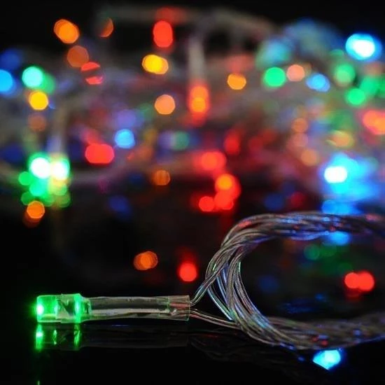 BUFFER® 10 Metre 100 Ledli 8 Fonksiyonlu Karışık Renkli RGB Led Lamba - 5