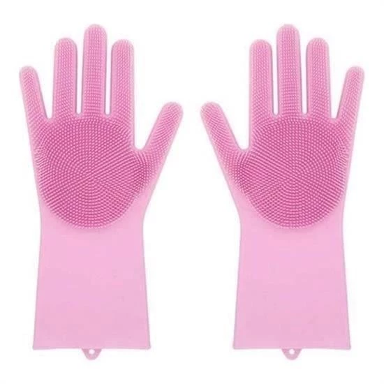 BUFFER® Isıya Dayanıklı Pratik Sihirli Silikon Bulaşık Yıkama Eldiveni - Resim 4