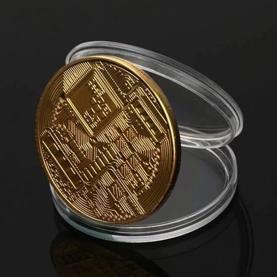 BUFFER® Bitcoin Madeni Hatıra Parası Madeni Bitcoin Hediye Sikke Para - 4
