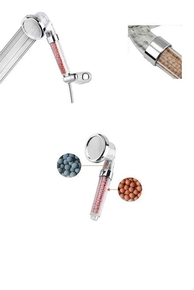 BUFFER® Renk Değiştiren Led Işıklı Su Tasarruflu Basınçlı Duş Başlığı - 2