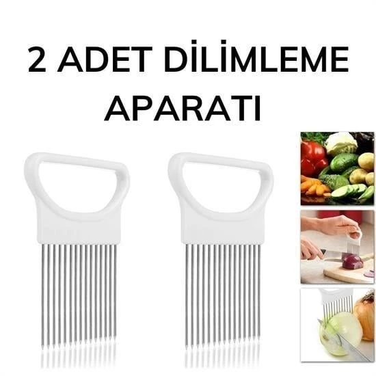 BUFFER® Pratik Kolay Eşit Şekilde Sebze Kesme Dilimleme Aleti Aparatı - 8