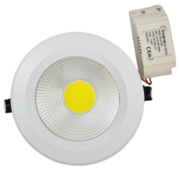 10 WATT LED SPOT TRAFOLU BEYAZ KASA GÜN IŞIĞI (YDO-F4)