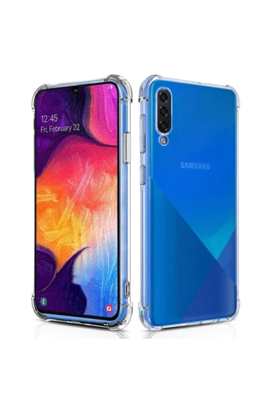 Samsung Galaxy A50 Şeffaf Tank Silikon Kapak