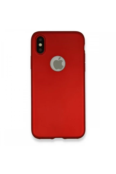 Apple iPhone X Premium Silikon Kılıf Bordo - 1