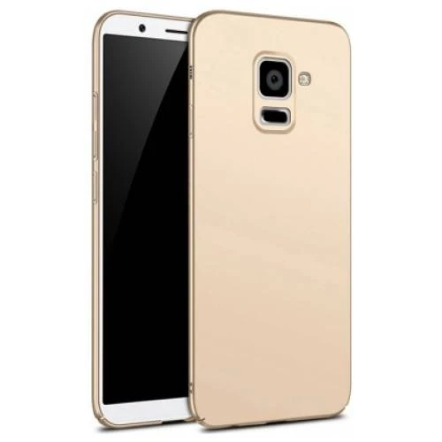 Samsung Galaxy A8 2018 (A530) Premium Silikon Kılıf Gold