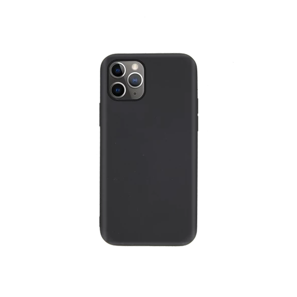 Apple iPhone 11 Pro İnce Mat Silikon Kılıf Siyah - 2