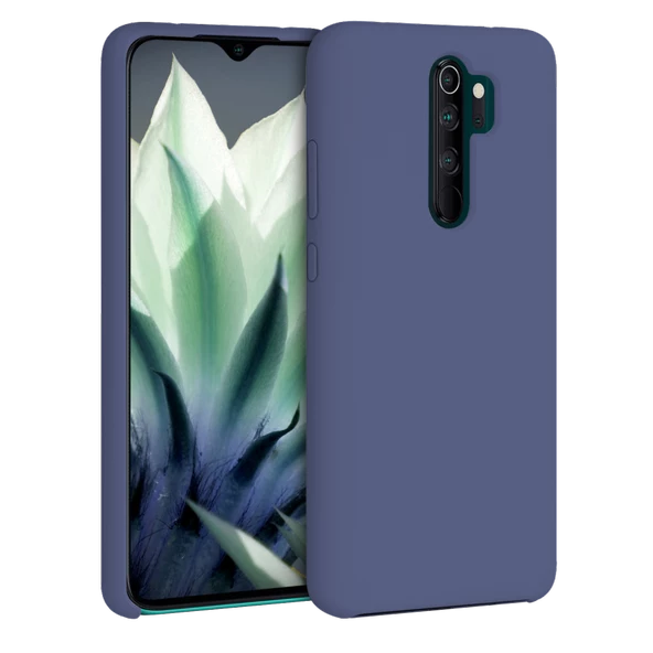 Xiaomi Redmi Note 8 Pro İnce Mat Silikon Kılıf Lacivert