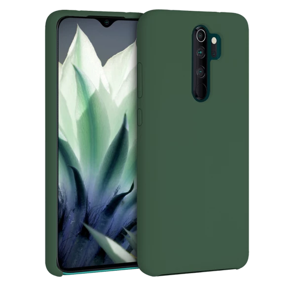 Xiaomi Redmi Note 8 Pro İnce Mat Silikon Kılıf Haki