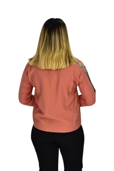 Kadın Kol Omuz Işlemeli Gömlek B6395 BGL-ST02545 - Resim 11