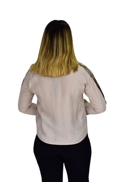 Kadın Kol Omuz Işlemeli Gömlek B6395 BGL-ST02545 - Resim 10
