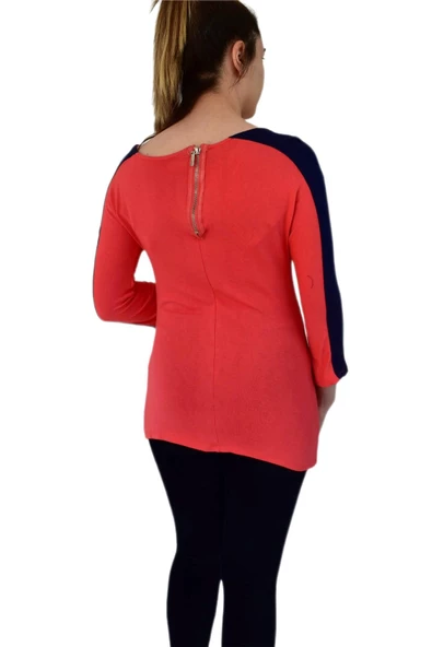 Kadın Kayık Yaka Turuva Kol Sweatshirt BRG-35341 - 6