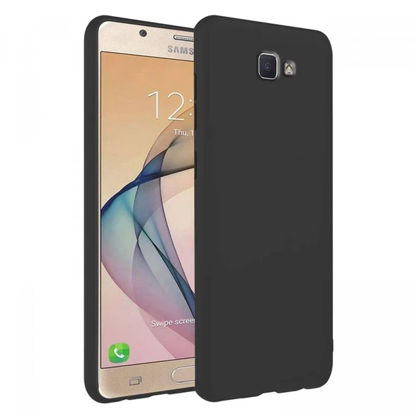 Samsung Galaxy J7 Prime İnce Mat Silikon Kılıf Siyah