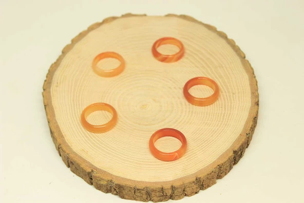 Akik Taşı Yüzük 6mm Kalınlığında (Standart Ölçü) - Resim 3