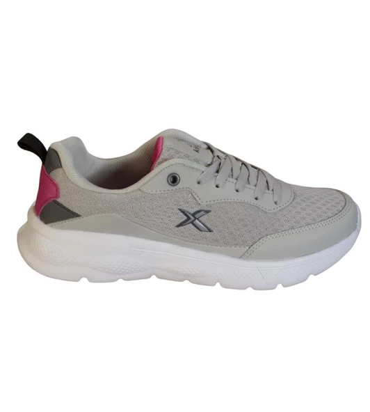 KİNETİX Kadın Gri FileliComfort Rahat Taban Sneacer Yürüyüş Ayakkabısı - Resim 2