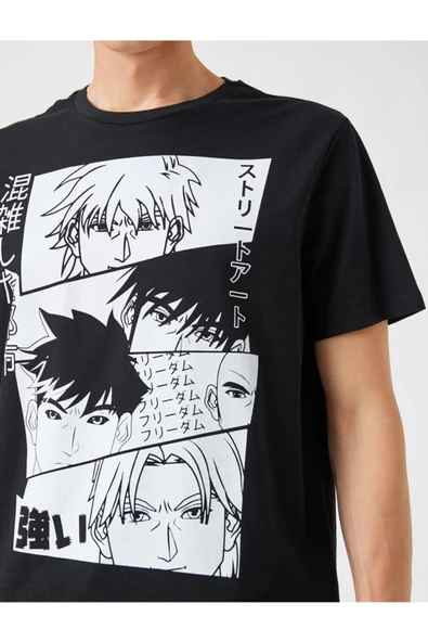 Anime Baskılı Tişört - 5