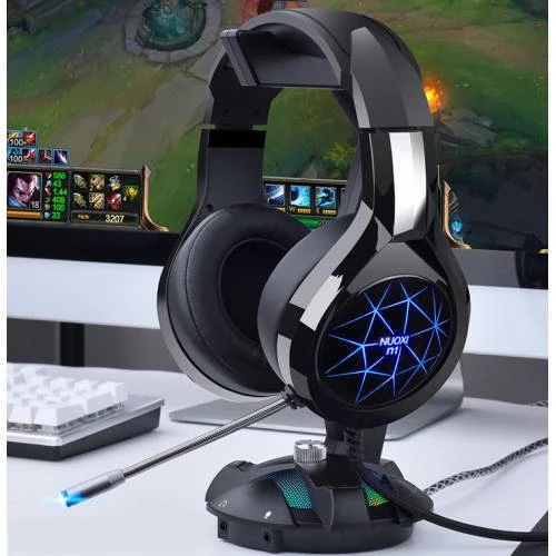 Polham Profesyonel 3.5mm Led Işıklı Katlanabilir Gaming Kulaklık Oyuncu Kulaklığı Gerçek Ses Deneyim - 4