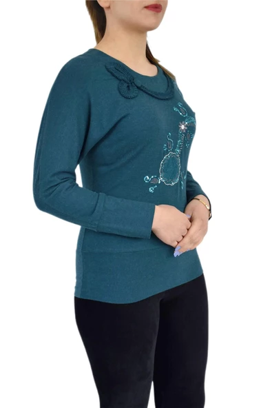 Kadın İşlemeli Bluz PB-3159 - Resim 3