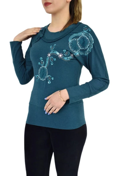 Kadın İşlemeli Bluz PB-3159 - Resim 5