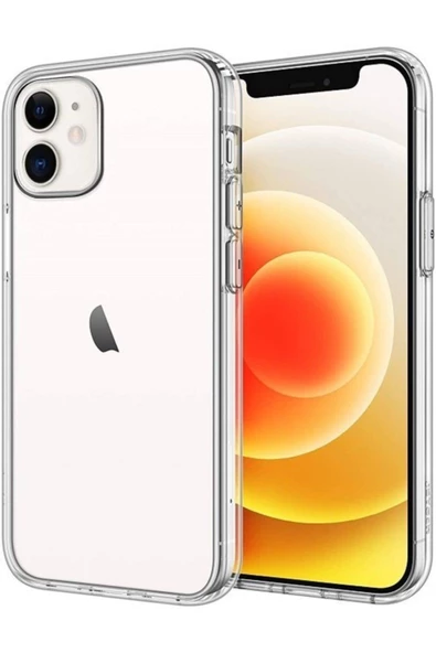 Apple iPhone  12 Mini (5.4'') Premium Silikon Kılıf Şeffaf