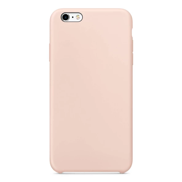 Apple iPhone 6 Plus Altı Açık Liquit Lansman Silikon Toz Pembe - 2