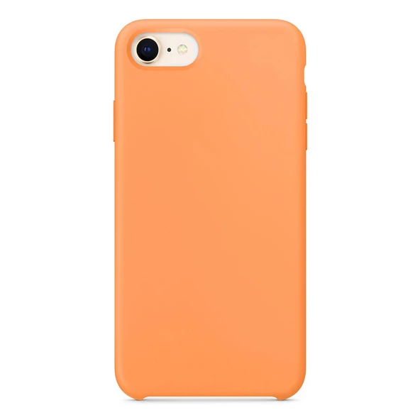 Apple iPhone 7 Altı Açık Liquit Lansman Silikon Kehribar Turuncusu - 2