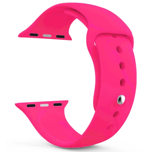 Apple Watch Series 6 40 MM Silikon Kordon Pembe