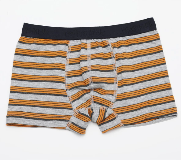 Öztaş 3704 Çocuk Çizgili Likralı Boxer Külot - 2