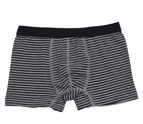 Öztaş 3704 Çocuk Çizgili Likralı Boxer Külot - 4