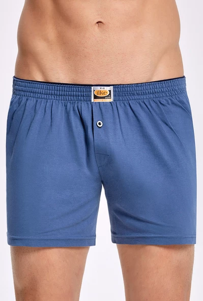 İlke 011 Düz Renkli Penye Boxer - 4