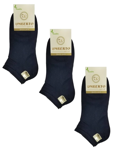 Umberto 12 Adet Erkek Doğal Bambu Patik Çorap -307 - 10