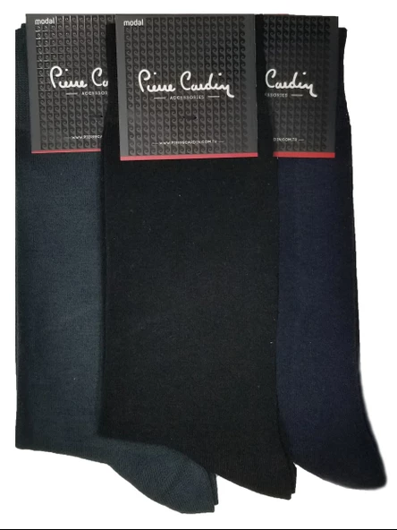 Pierre Cardin 3 Adet Doğal Modal Likralı Erkek Çorap - 2