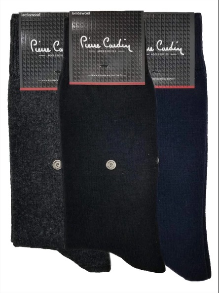 Pierre Cardin 6 Adet Lambswool - Yünlü Kışlık Erkek Çorap - 6
