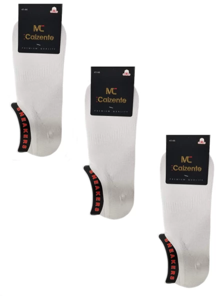 Mia Calzente 12 Adet Erkek Sneakers Model Babet Çorap - 3