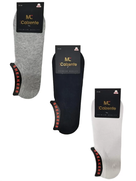 Mia Calzente 6 Adet Erkek Sneakers Model Babet Çorap - 10