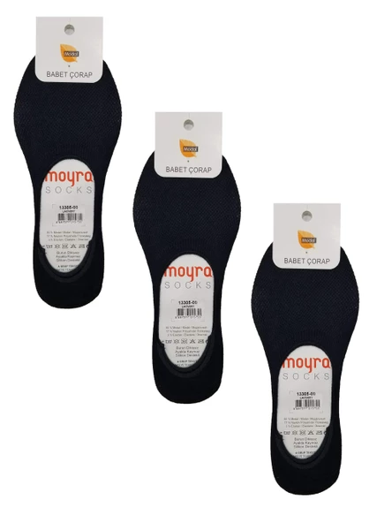 Moyra 6'lı Paket Silikonlu Modal Erkek Babet Çorap - 9