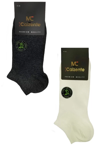 Mia Calzente 6 Adet Erkek Doğal Bambu Patik Çorap - 12
