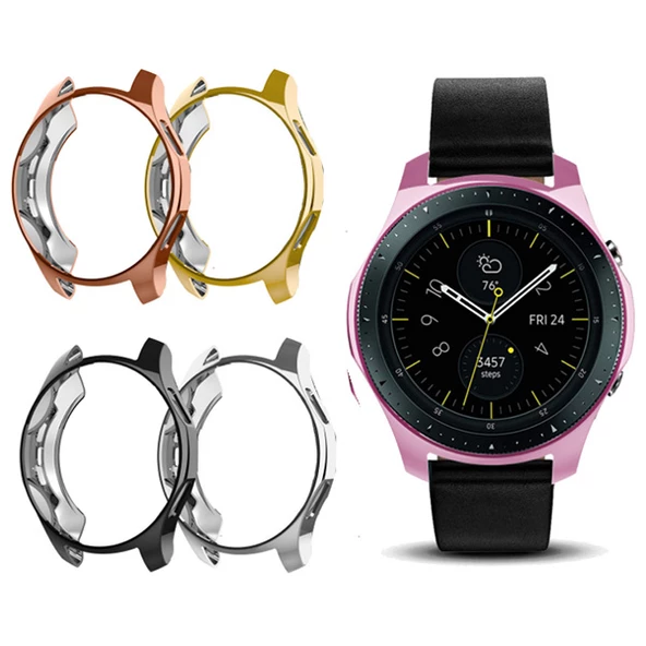 Samsung Watch 46mm Lazer Kaplama Slim Silikon Bumber Kılıf