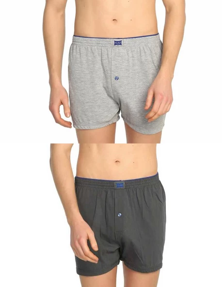 Tutku 117 Erkek Düz Penye Boxer 6'lı Paket - 10