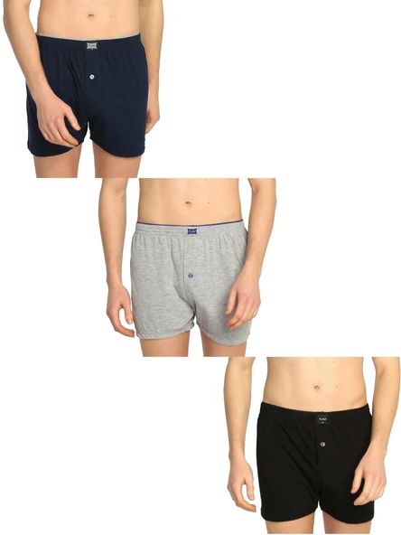 Tutku 117 Erkek Düz Penye Boxer 6'lı Paket - 11