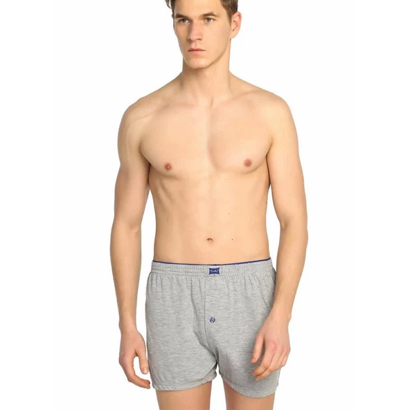 Tutku 117 Erkek Düz Penye Boxer 6'lı Paket - 2