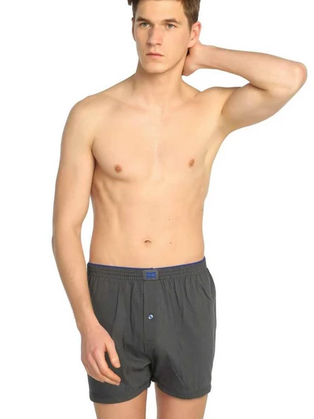 Tutku 117 Erkek Düz Penye Boxer 12'li Paket - 4
