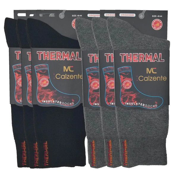 Mia Calzente 6 Adet Thermal (Termal) Erkek Çorap - 2