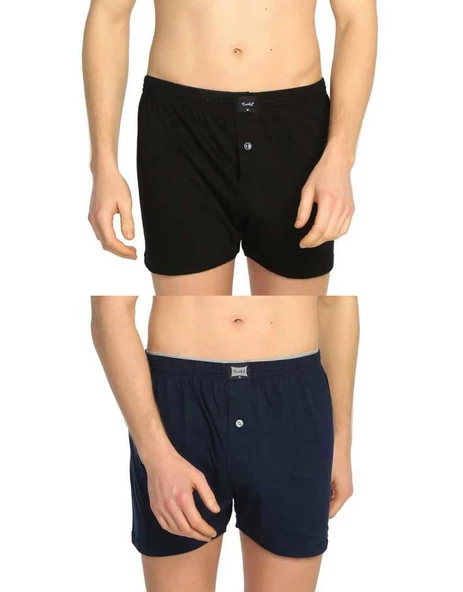 Tutku 117 Erkek Düz Penye Boxer 6'lı Paket - 6