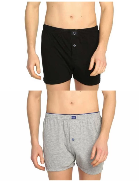 Tutku 117 Erkek Düz Penye Boxer 6'lı Paket - 7
