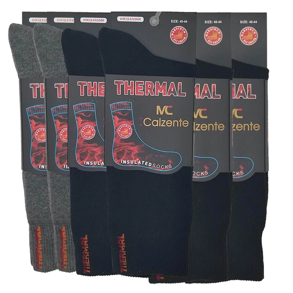 Mia Calzente 6 Adet Thermal (Termal) Erkek Çorap - 3