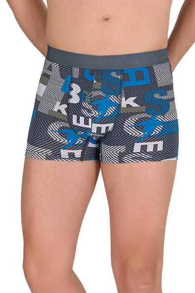 Berrak 4480 (Battal) Likralı Desenli Erkek Boxer - 11