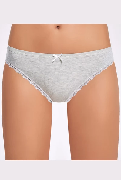 İlke 278 Kadın Melanj Dantel Bikini Külot - 5