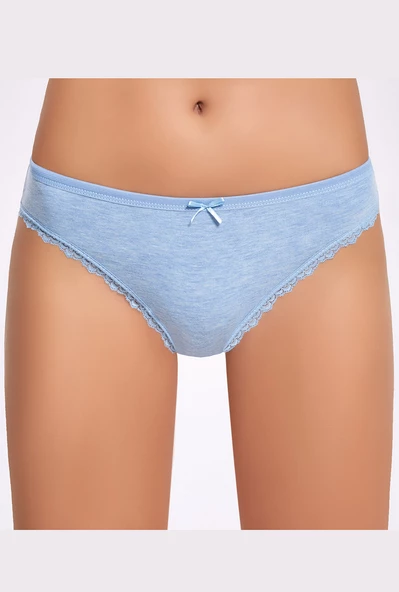 İlke 278 Kadın Melanj Dantel Bikini Külot - 2